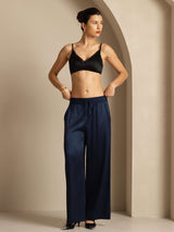 [AzulOscuro] SilkSilky-ES 19Momme Womens Pants 008