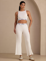 [Blanco] SilkSilky-ES Sleeveless Crew Neck Women's Outfit Sets 005