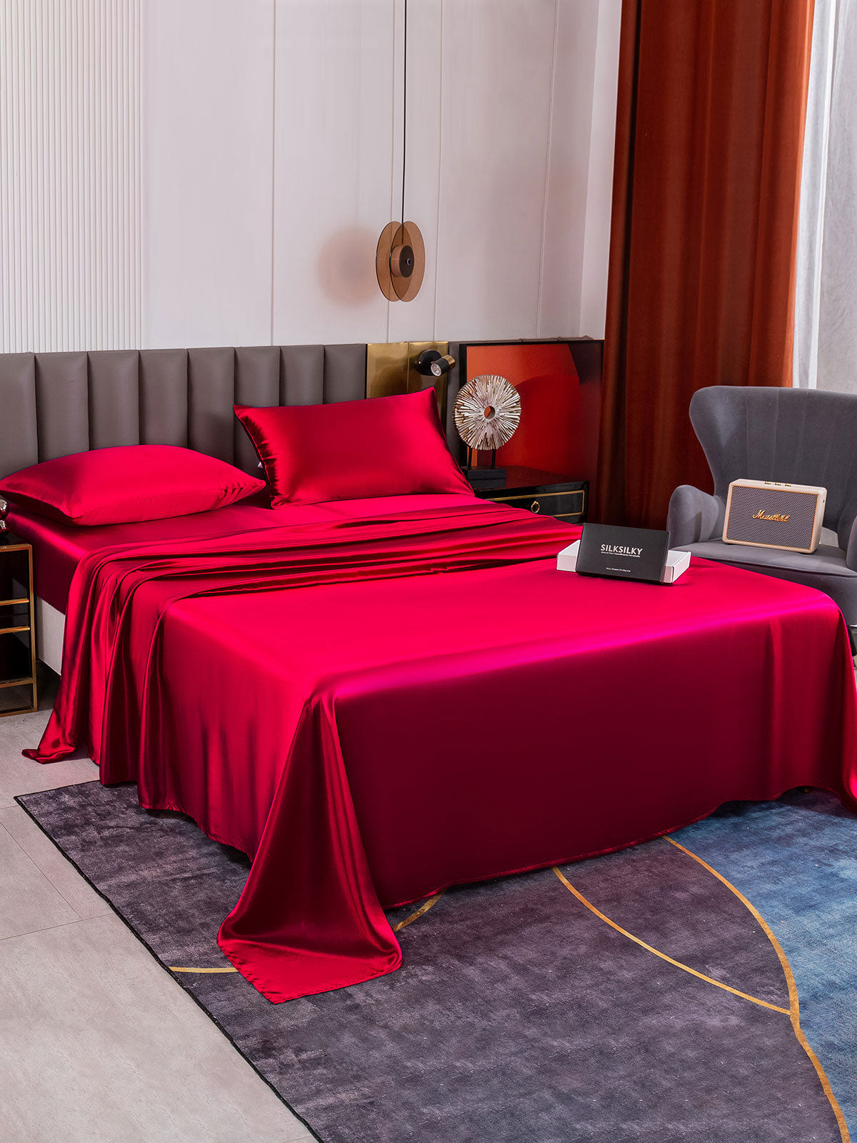 [Vino] SilkSilky-ES 19Momme Seda Pura Bedding Set 005
