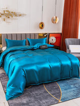 [Azul Real] SilkSilky-ES 19Momme Juego de ropa de cama 004