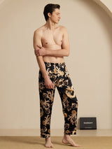 [Dragón Negro] SilkSilky-ES Mens Sleep Bottoms 006