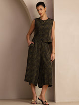 [Pino Vintage] SilkSilky-ES Sleeveless Crew Neck Women's Outfit Sets 006