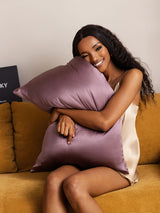 [Morado Oscuro] SilkSilky-ES 19Momme Seda Pura Pillowcase 002