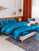 [Azul Real] SilkSilky-ES 19Momme Seda Pura Bedding Set 001