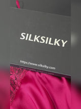 SilkSilky-ES Spaghetti Strap V Neck Camisón video 001