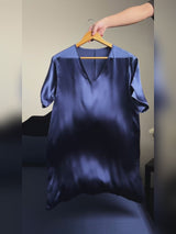 SilkSilky-ES Half Sleeve V Neck Camisón video 001