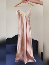 SilkSilky-ES Spaghetti Strap V Neck Vestido video 001