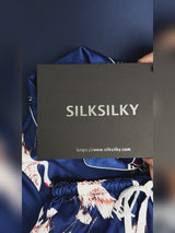 SilkSilky-ES Short Sleeve Lapel Collar Pijamas de mujer video 001