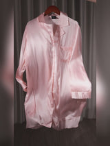 SilkSilky-ES Long Sleeve Lapel Collar Camisas de dormir video 001