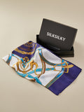 SilkSilky ES Seda Pura Scarf AzulOscuro 001