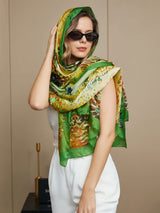 [P072] SilkSilky-ES Seda Pura Scarf 006