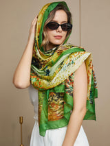 [P072] SilkSilky-ES Seda Pura Scarf 001