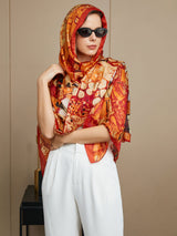 [P073] SilkSilky-ES Seda Pura Scarf 005