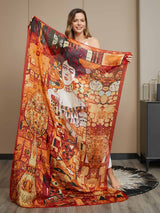 [P073] SilkSilky-ES Seda Pura Scarf 007