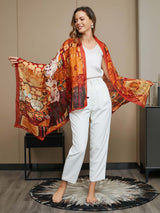 [P073] SilkSilky-ES Seda Pura Scarf 009