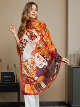 [P073] SilkSilky-ES Seda Pura Scarf 016