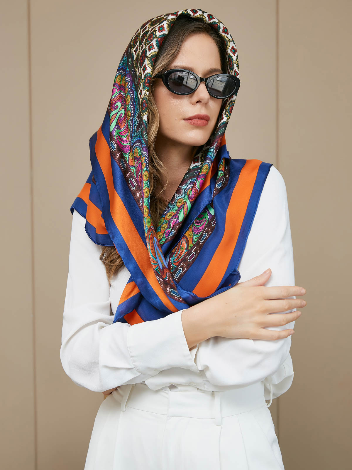 SilkSilky ES Seda Pura Scarf Multi 009