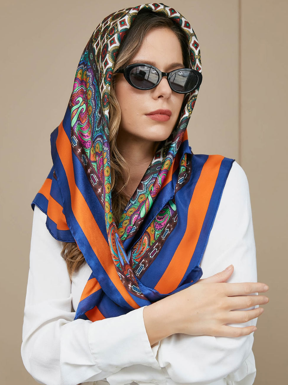 SilkSilky ES Seda Pura Scarf Multi 001