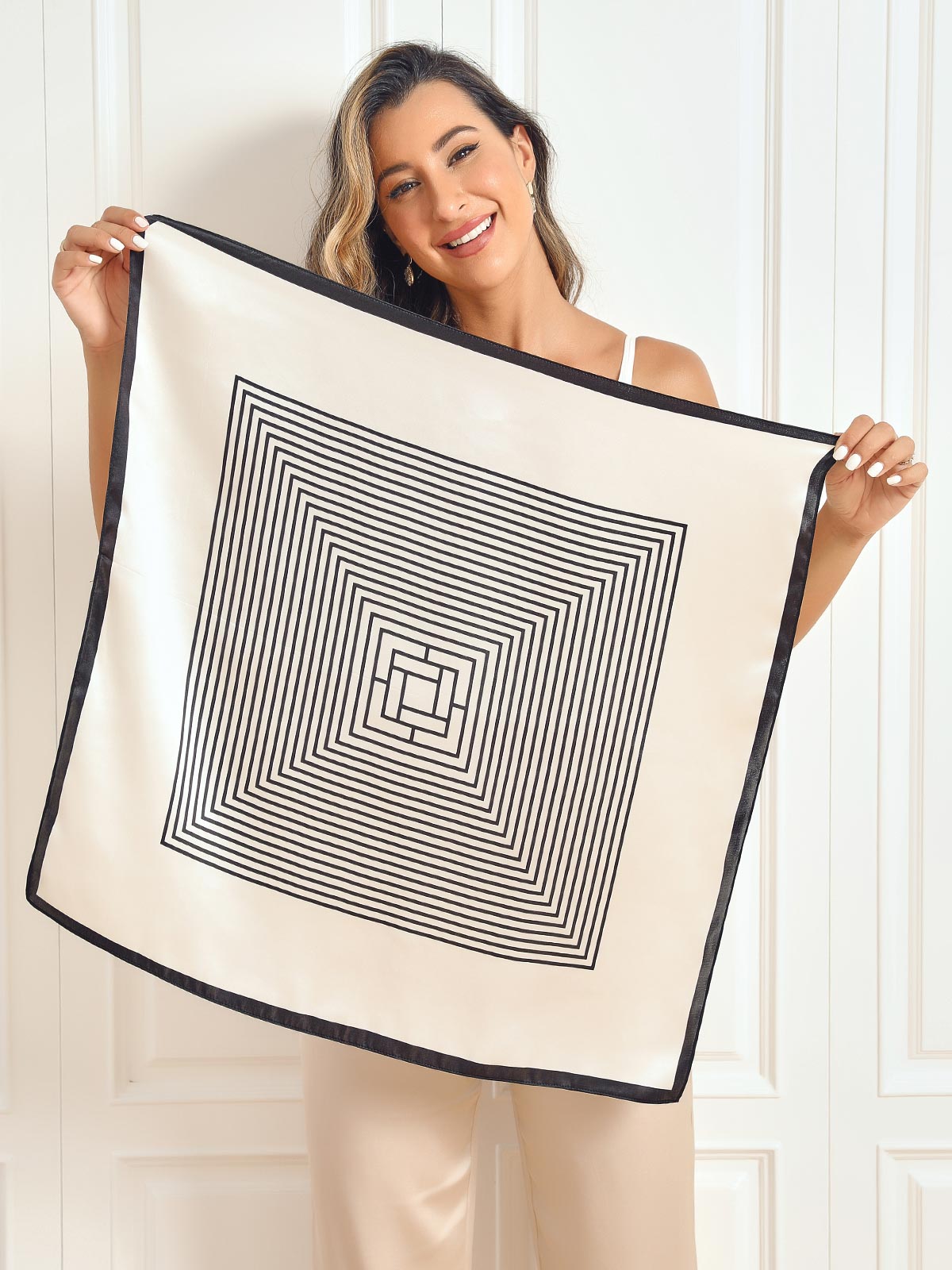 [P061] SilkSilky-ES Seda Pura Scarf 005
