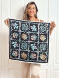 SilkSilky ES Seda Pura Scarf Negro 001