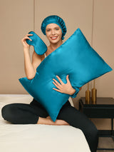 [Azul Real] SilkSilky-ES 22Momme Seda Pura Pillowcase Set 008