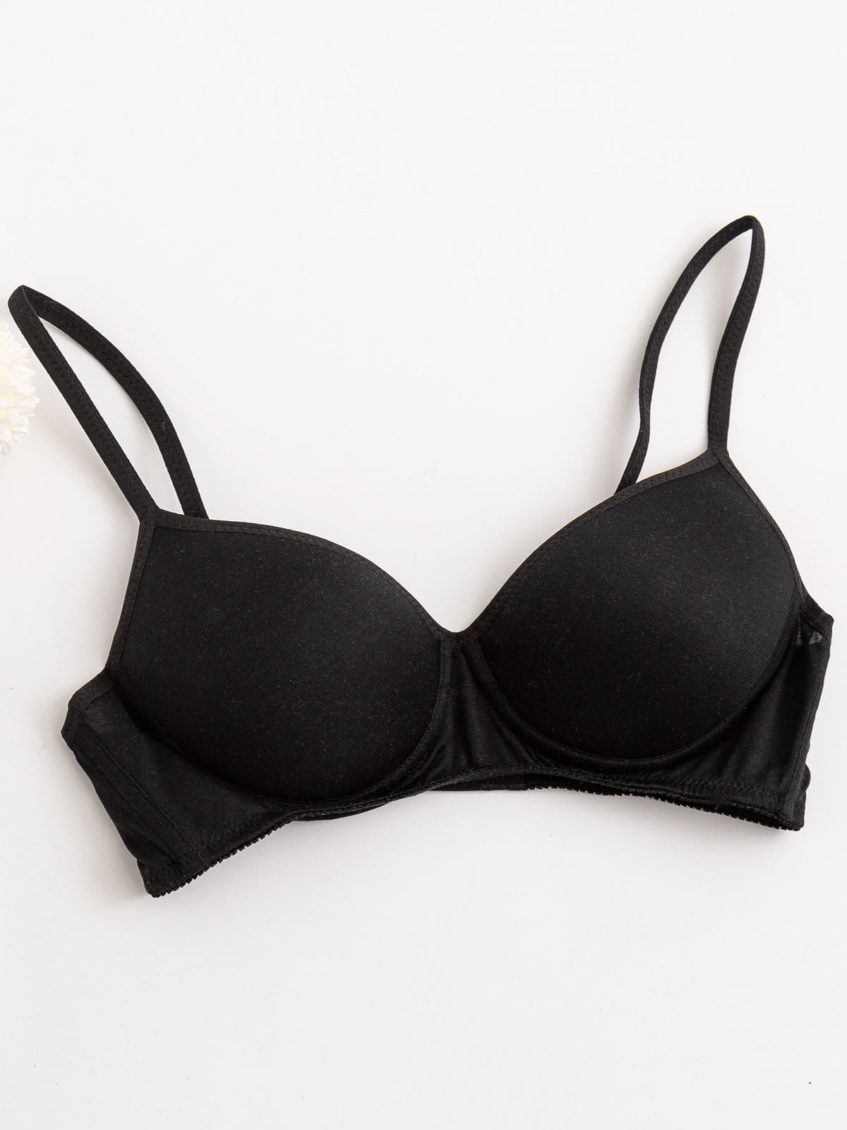 SilkSilky ES Tejido de seda Bra Negro 006