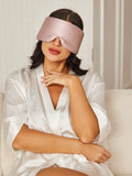 SilkSilky ES 19Momme Seda Pura Eye Mask Rosa 009