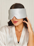 SilkSilky ES 19Momme Seda Pura Eye Mask Plata 001