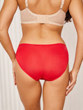 SilkSilky ES Tejido de seda Panty Rojo 005