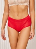 SilkSilky ES Tejido de seda Panty Rojo 001