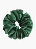 SilkSilky ES 19Momme Seda Pura Scrunchie Verde 003