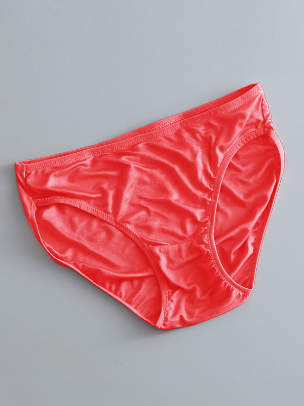 SilkSilky ES Tejido de seda Panty Rojo 006