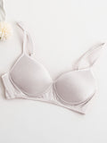 SilkSilky ES Tejido de seda Bra Blanco 005